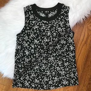 Banana Republic blouse dark green sleeveless Small